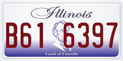 IL license plate B616397