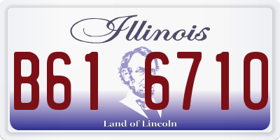 IL license plate B616710