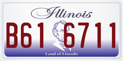 IL license plate B616711