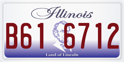 IL license plate B616712