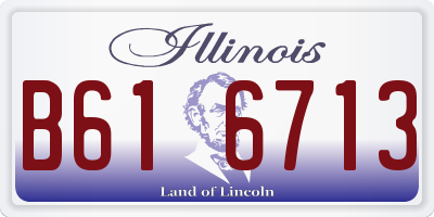 IL license plate B616713