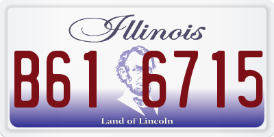 IL license plate B616715