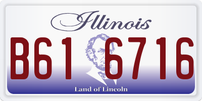 IL license plate B616716