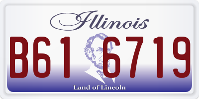 IL license plate B616719