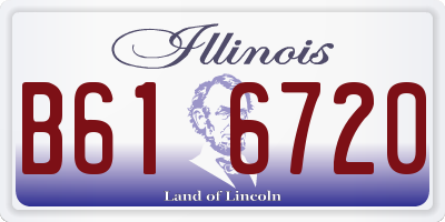IL license plate B616720