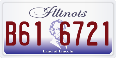 IL license plate B616721