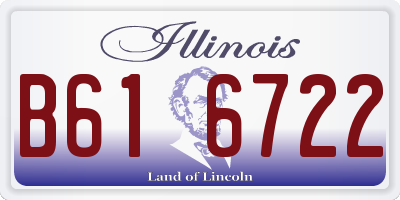 IL license plate B616722