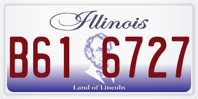 IL license plate B616727