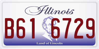 IL license plate B616729