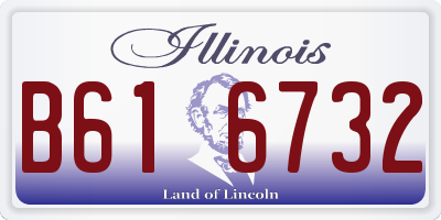 IL license plate B616732