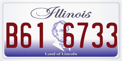 IL license plate B616733