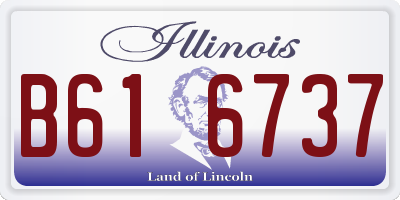 IL license plate B616737