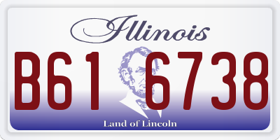 IL license plate B616738