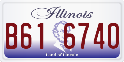 IL license plate B616740