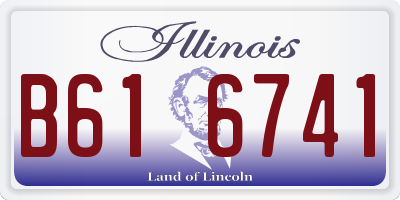 IL license plate B616741