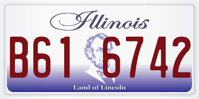 IL license plate B616742
