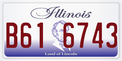 IL license plate B616743