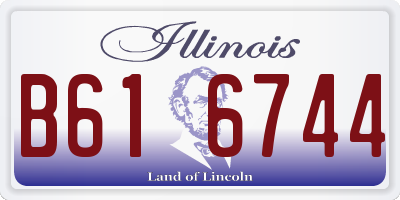 IL license plate B616744