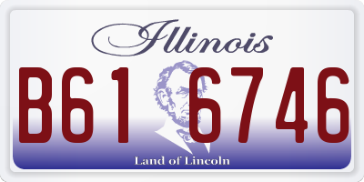 IL license plate B616746