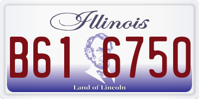 IL license plate B616750