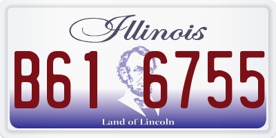 IL license plate B616755