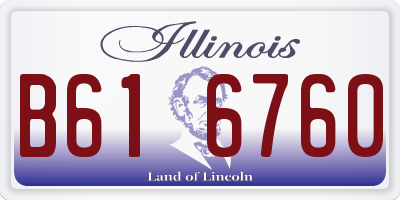 IL license plate B616760