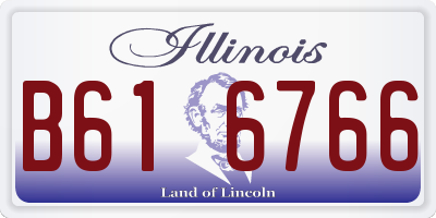 IL license plate B616766
