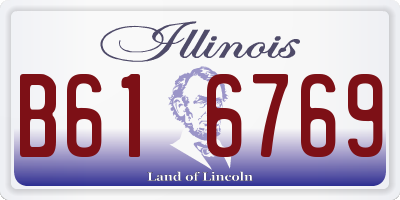 IL license plate B616769
