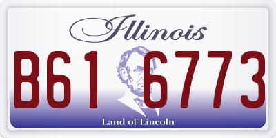 IL license plate B616773