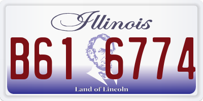 IL license plate B616774