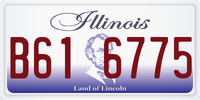 IL license plate B616775