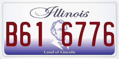 IL license plate B616776