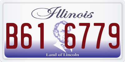 IL license plate B616779