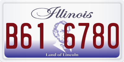 IL license plate B616780