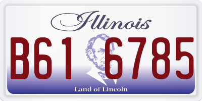 IL license plate B616785