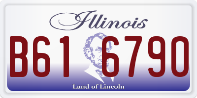 IL license plate B616790
