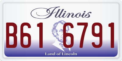 IL license plate B616791