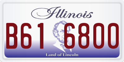 IL license plate B616800