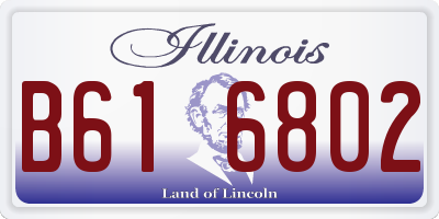 IL license plate B616802