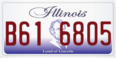 IL license plate B616805