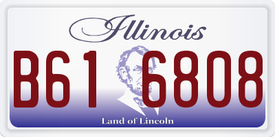 IL license plate B616808