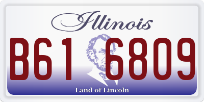IL license plate B616809