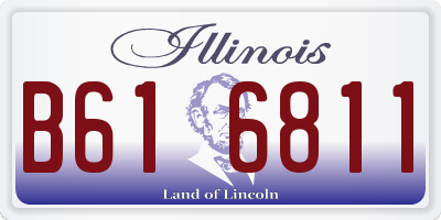 IL license plate B616811