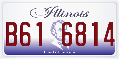 IL license plate B616814
