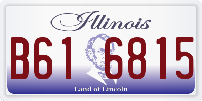 IL license plate B616815