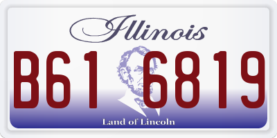 IL license plate B616819