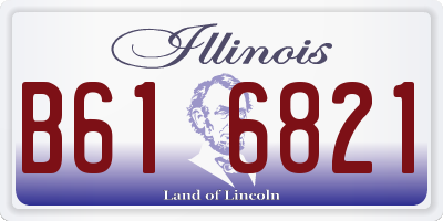 IL license plate B616821
