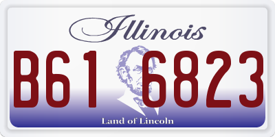 IL license plate B616823