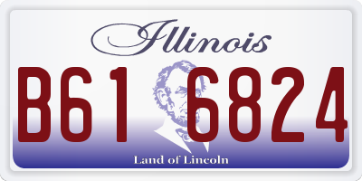 IL license plate B616824