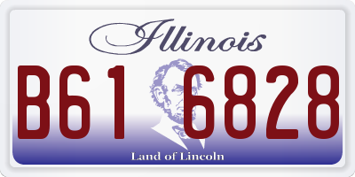 IL license plate B616828